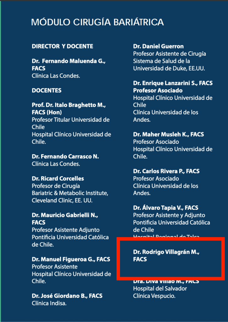 Dr. Rodrigo Villagran Cirugia Bariatrica Dr. Rodrigo Villagran